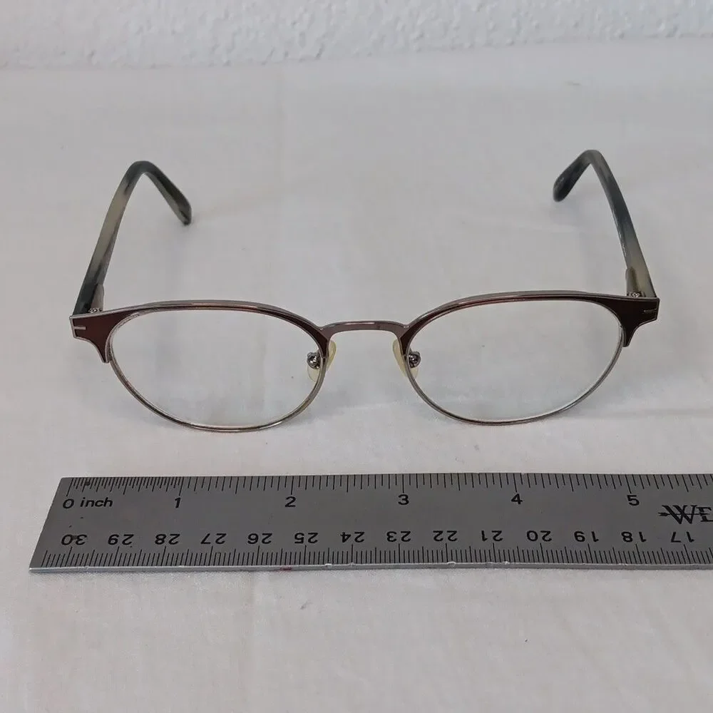 Badgley Mischka Austin Brown Horn (BHRN) 50-19-140 Eyeglasses Frame /F16